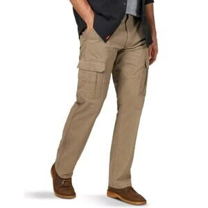 Wrangler Cargo Pants Men’s 30x28 Beige Casual Outdoor Gorpcore Utility